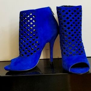 Electric Blue Booties size 7